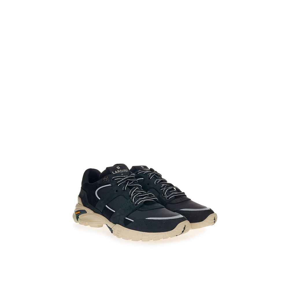 Lardini sort ruskind sneaker