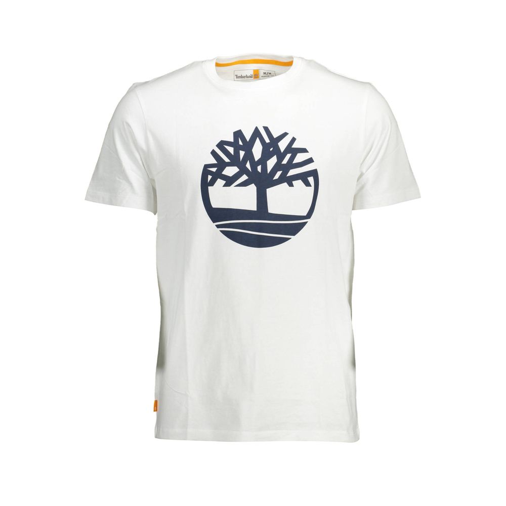 Timberland White Cotton Men T-shirt