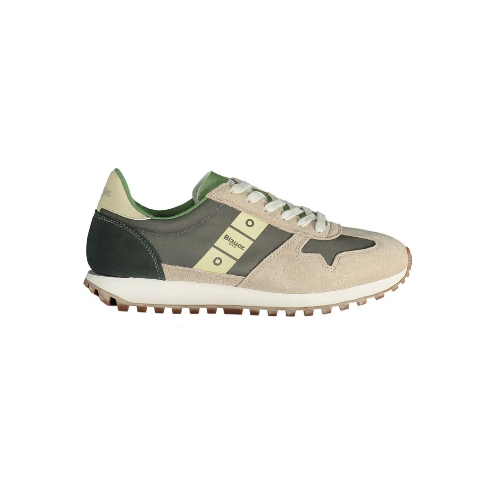 Blauer Beige Polyester Sneaker til mænd