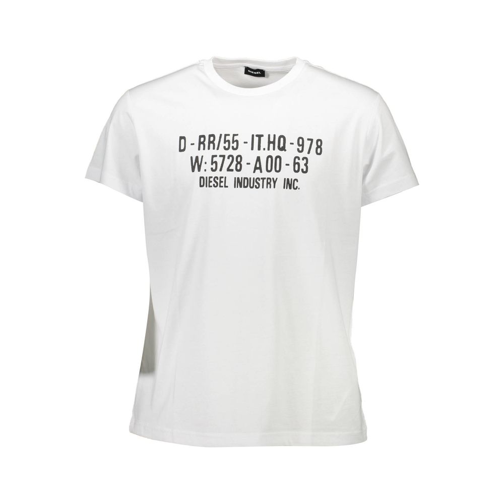 Diesel hvid bomuld herre T-shirt