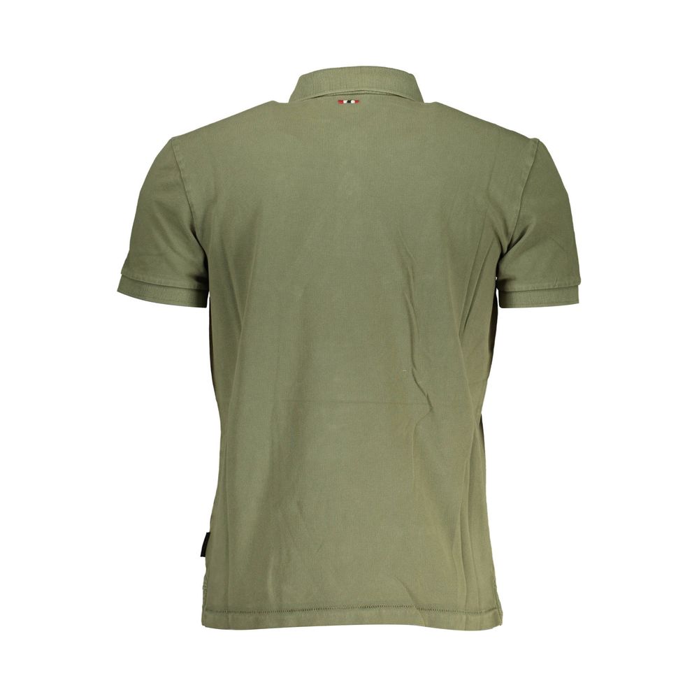 Napapijri Green Cotton Men Polo