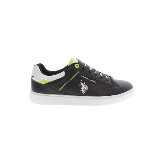 US POLO ASSN. Sort polyester herre sneaker