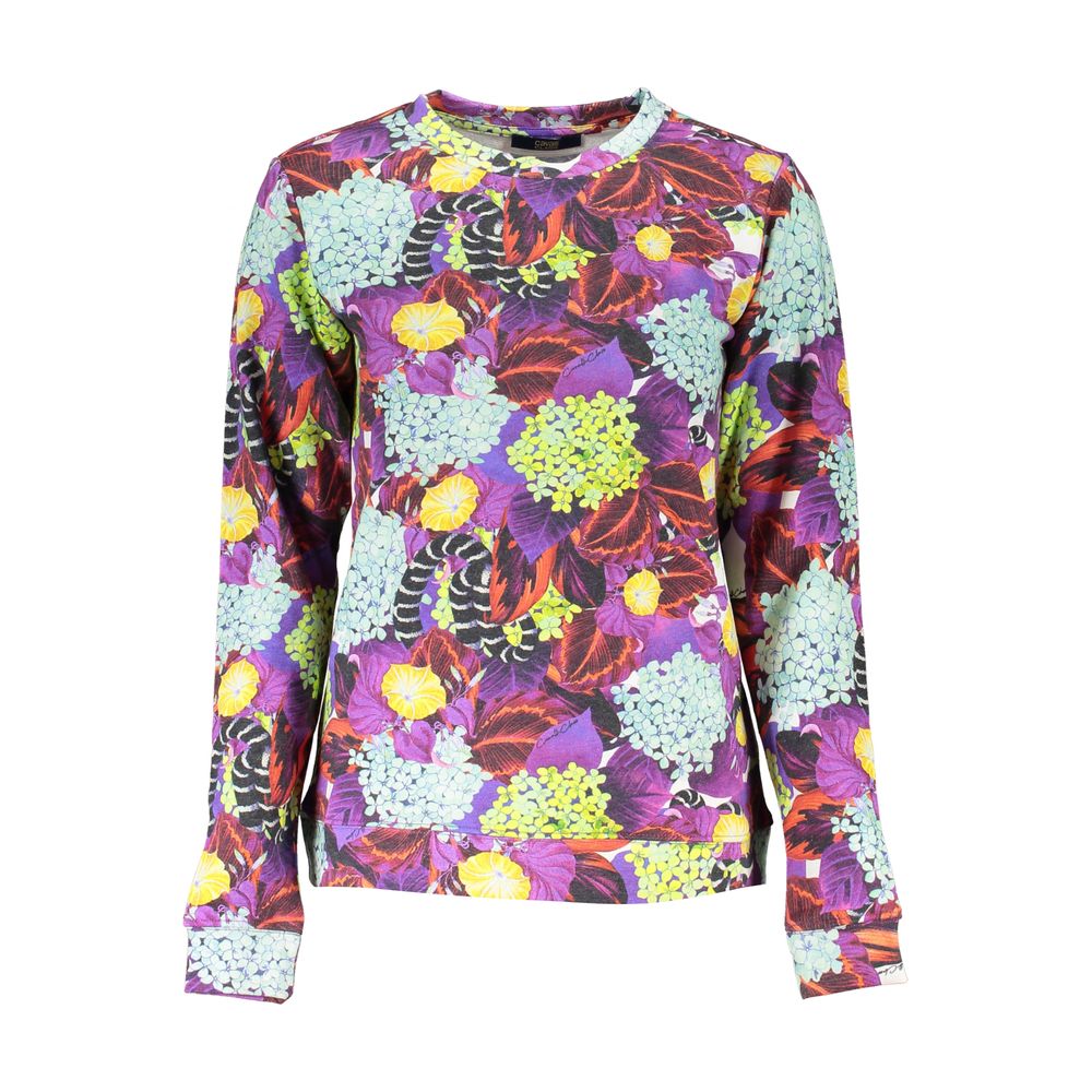 Cavalli Class elegant lilla sweater med rund hals