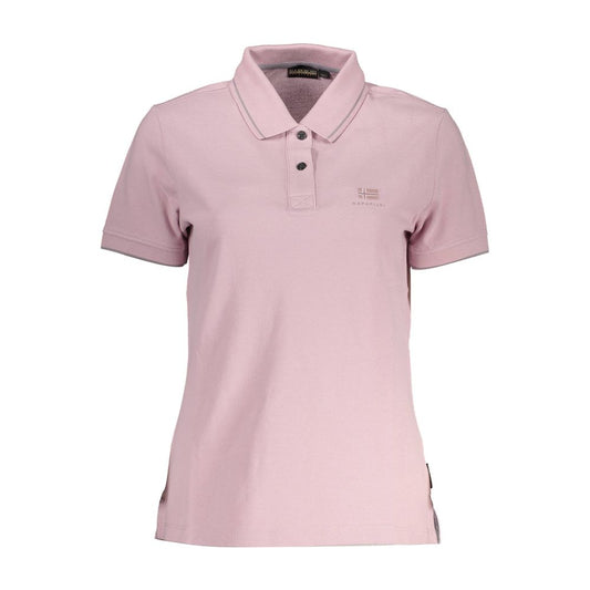 Napapijri Pink bomulds poloshirt til kvinder