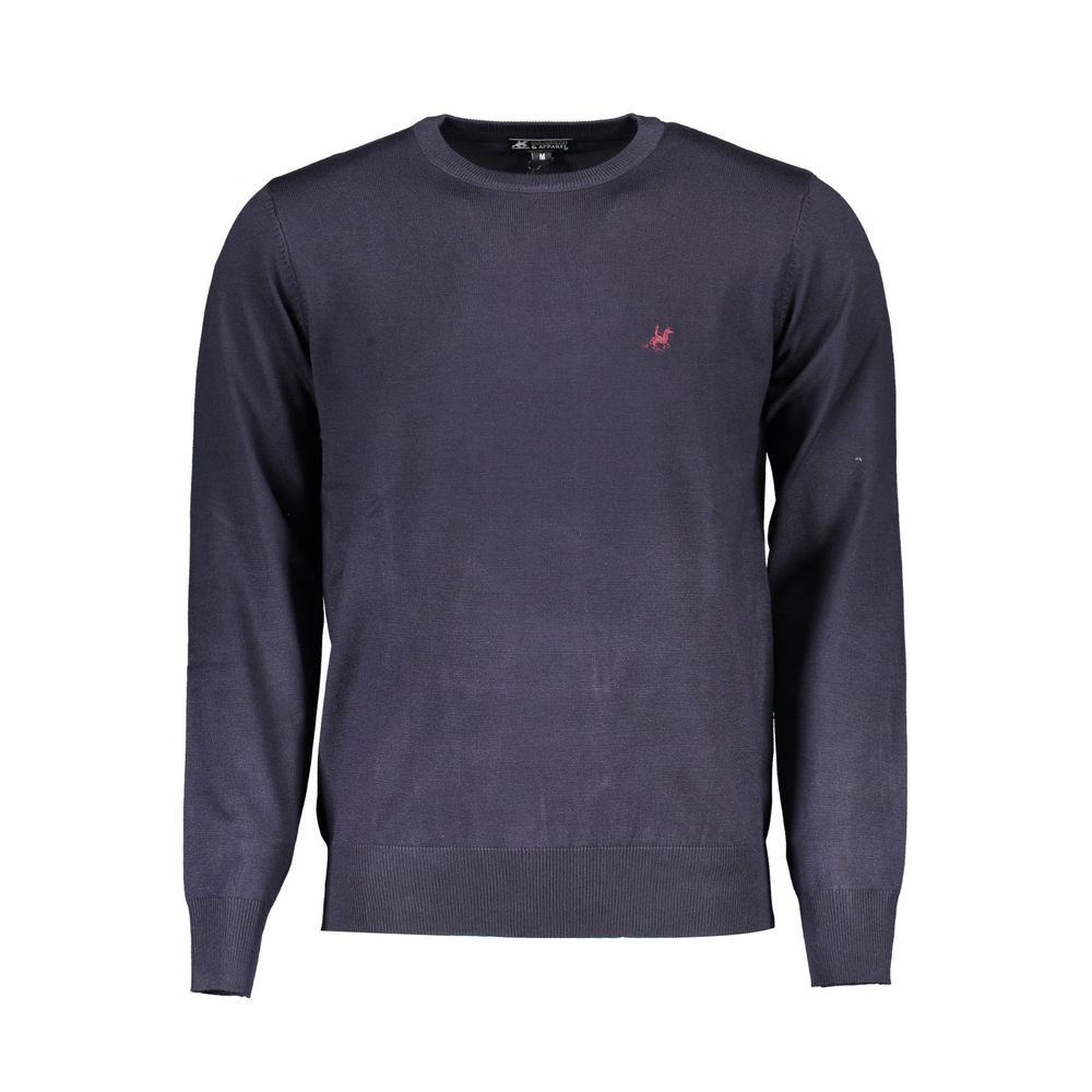 US Grand Polo Blue Viscose Sweater til mænd