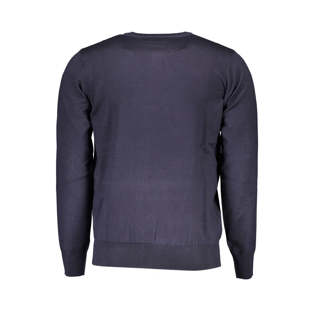 US Grand Polo Blue Viscose Sweater til mænd