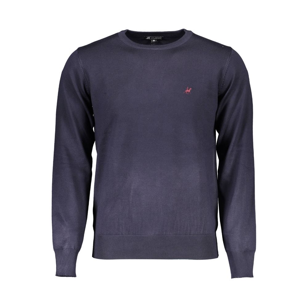 US Grand Polo Blue Viscose Sweater til mænd