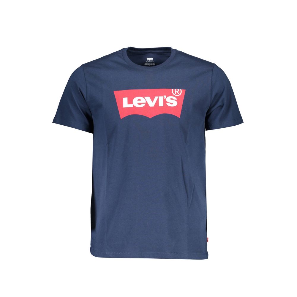 Levi's Blue Cotton Herre T-shirt