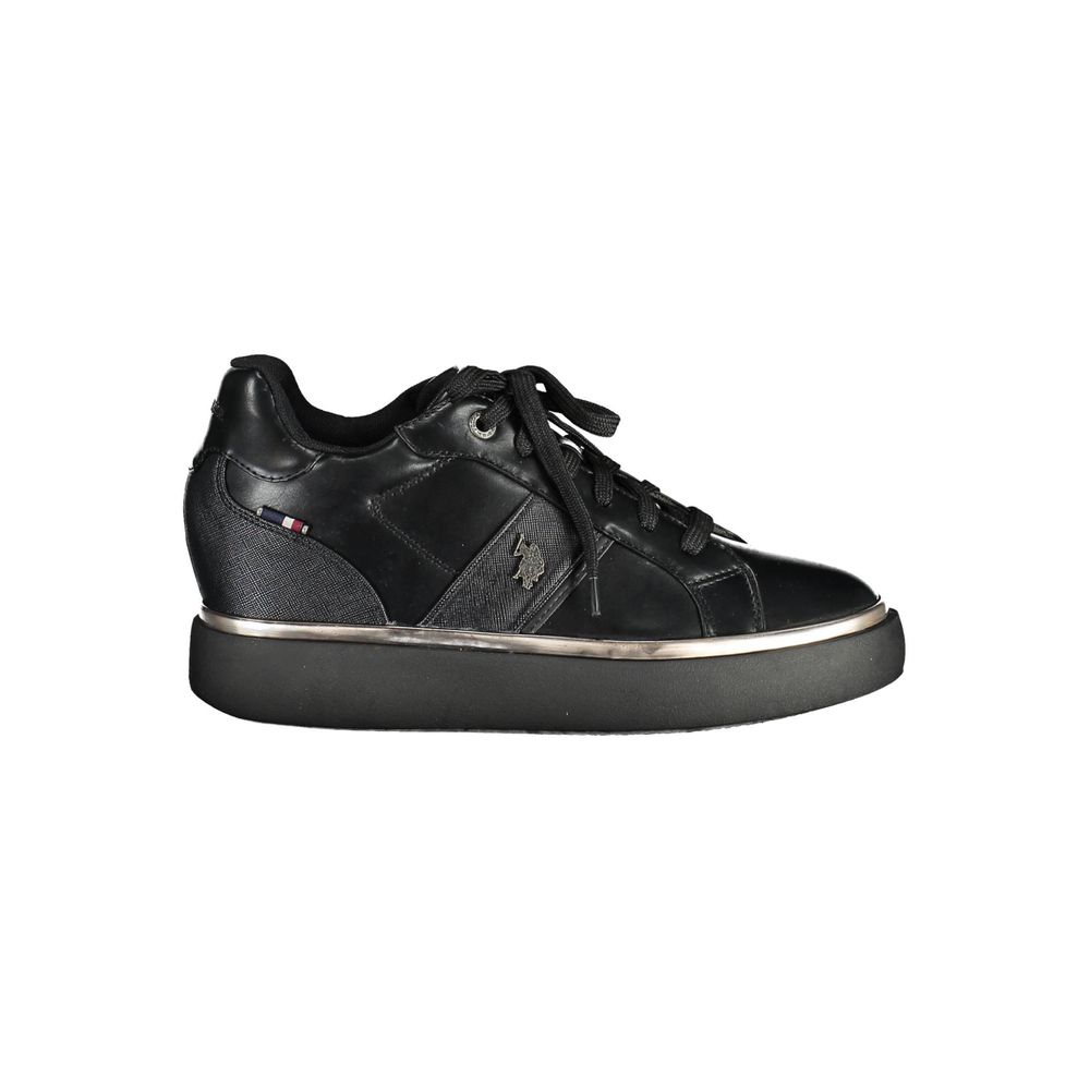 US POLO ASSN. Sort polyester sneaker til kvinder