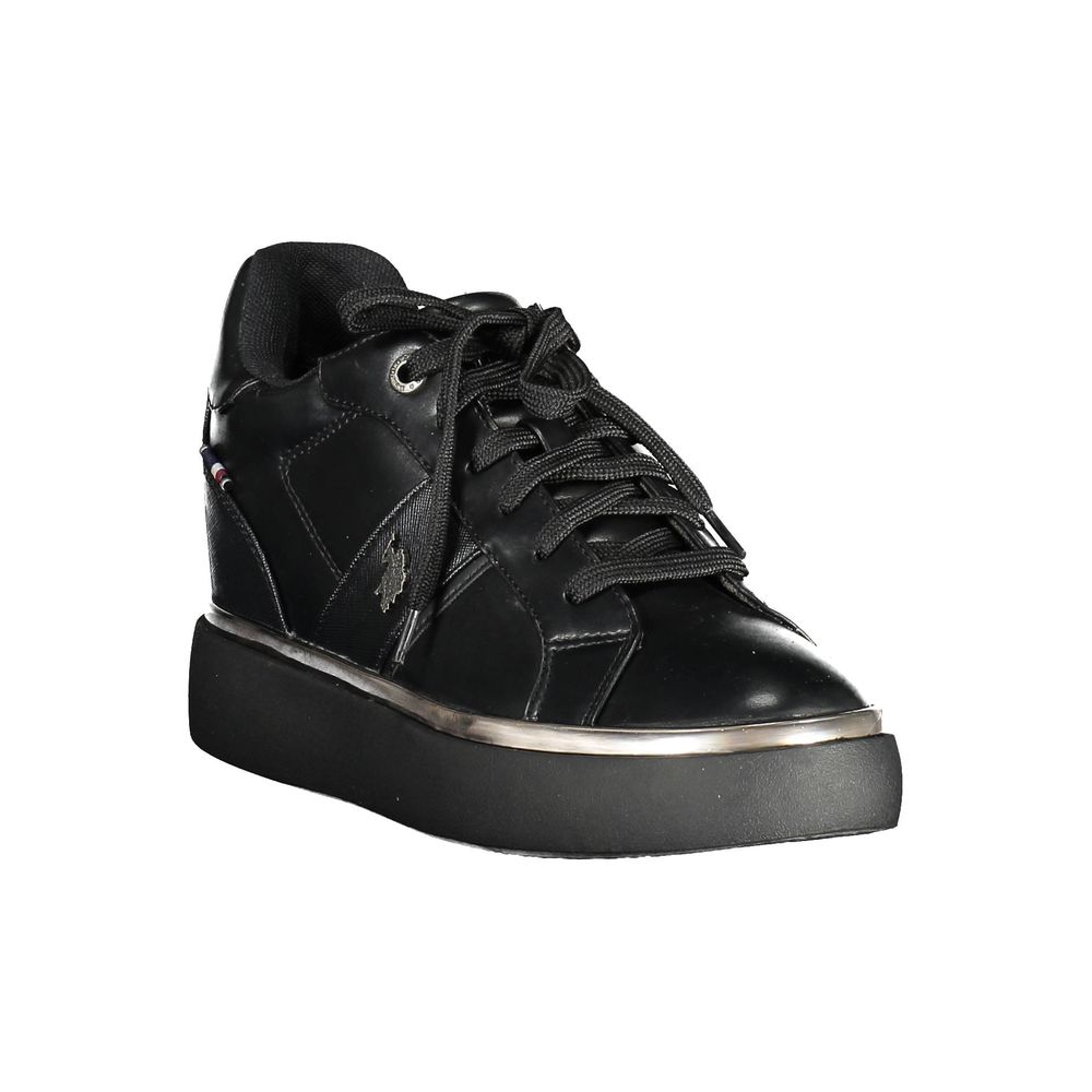 US POLO ASSN. Sort polyester sneaker til kvinder