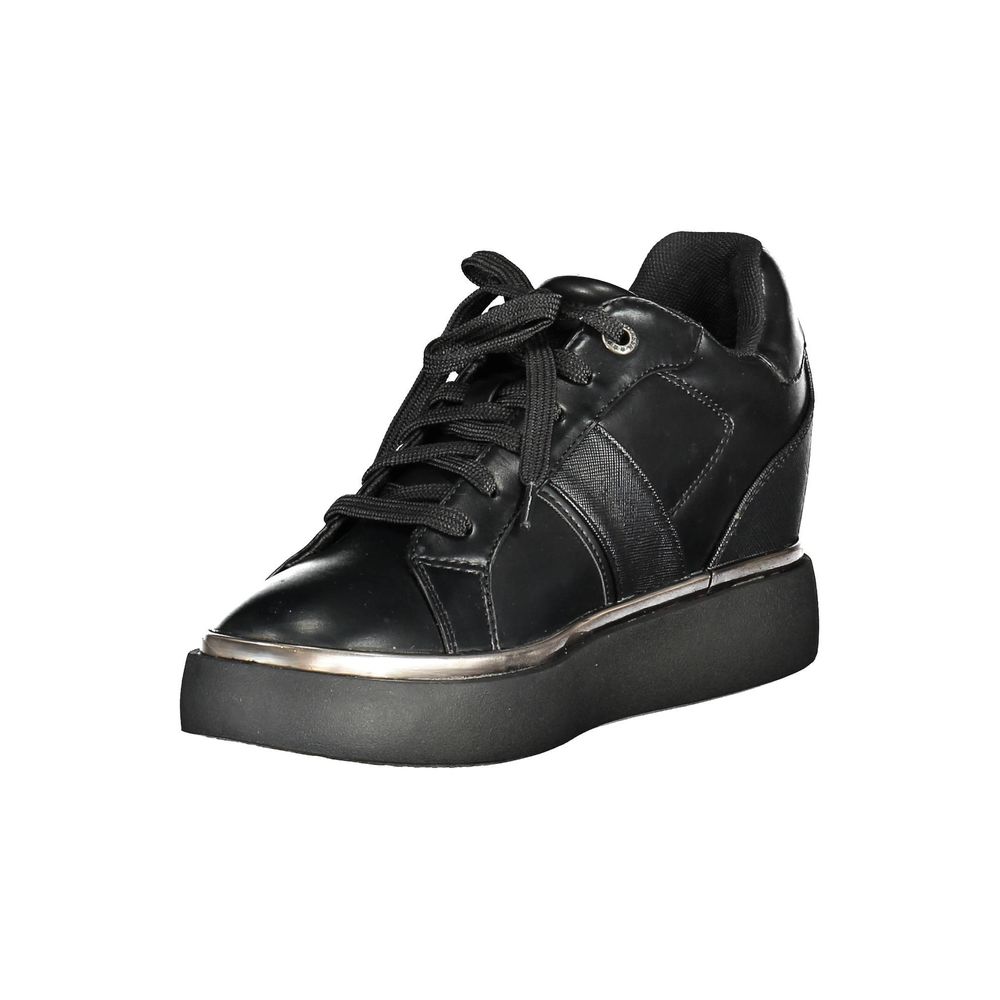 US POLO ASSN. Sort polyester sneaker til kvinder