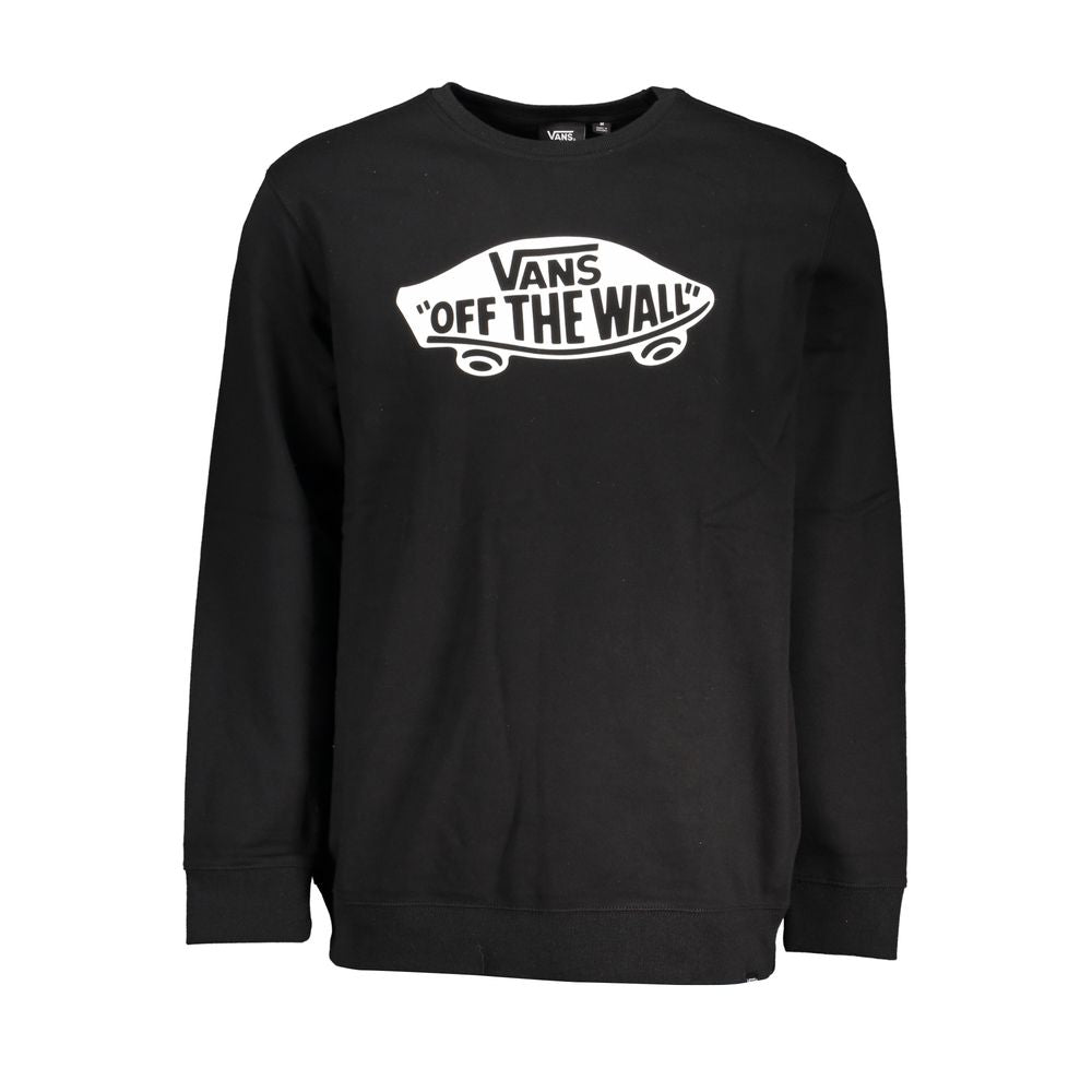 Vans elegant sort bomulds sweatshirt med logotryk