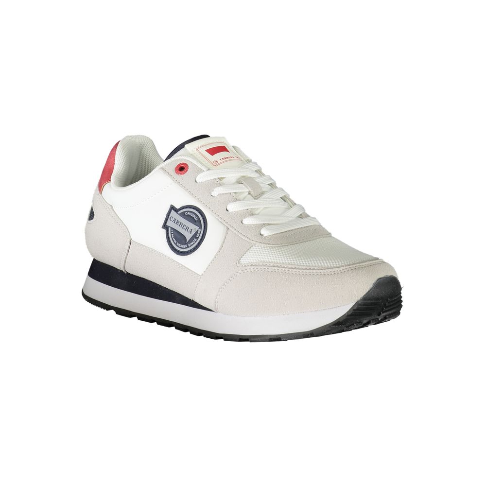 Carrera White Polyester Sneaker