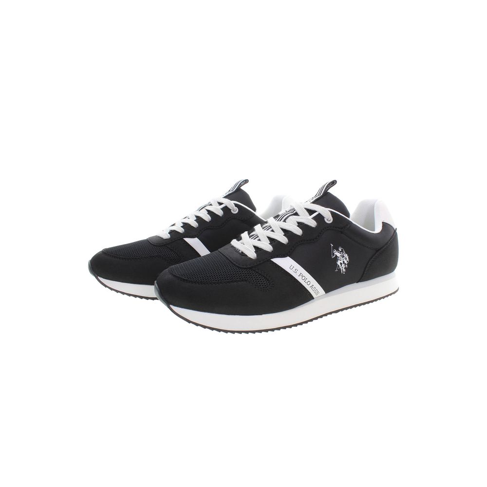 US POLO ASSN. Sort polyester herre sneaker