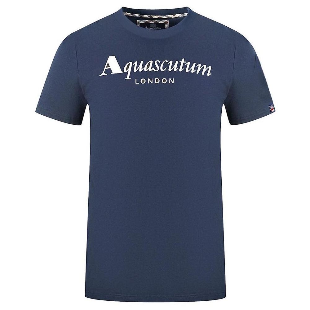 Aquascutum blå bomuld herre T-shirt