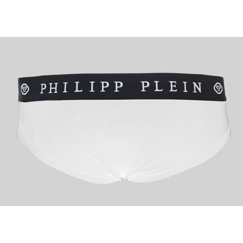 Philipp Plein Hvid Bomuld Herre Boxershorts