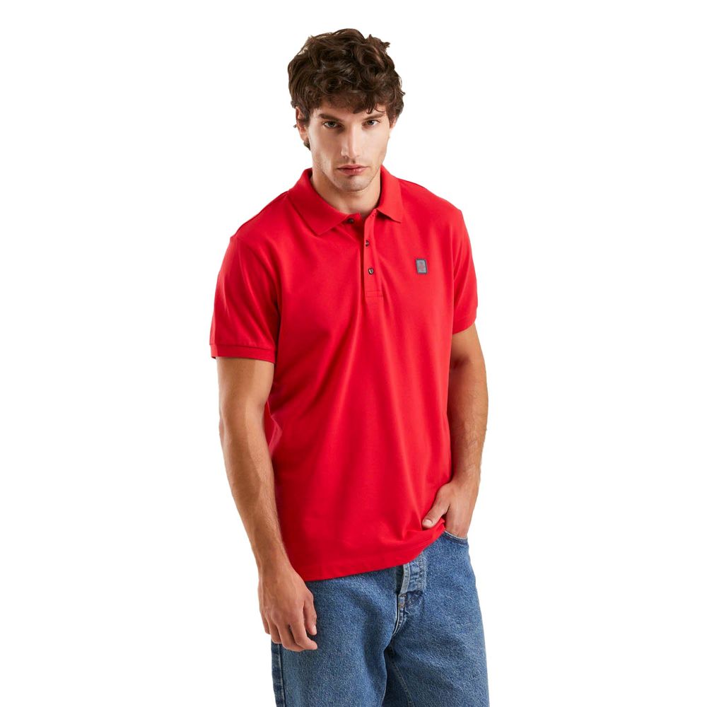 Refrigiwear Crimson Cotton Polo med signaturemblem