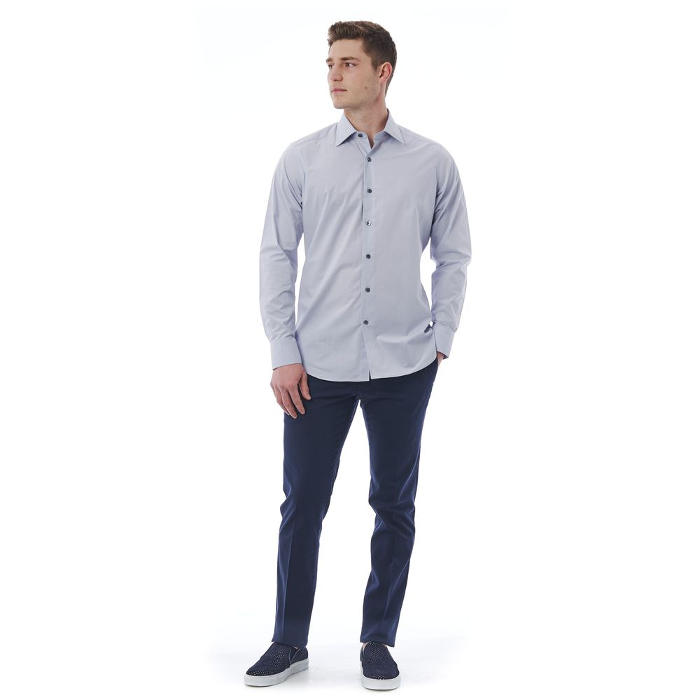 Bagutta Gray Cotton Men Shirt