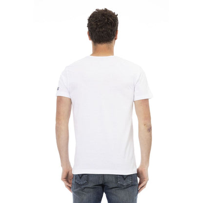 Trussardi Action Hvid Bomuld Herre T-shirt