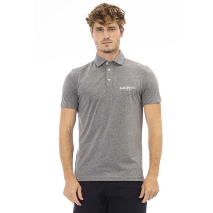 Baldinini Trend Grå Bomuld Polo Shirt til mænd