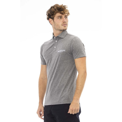 Baldinini Trend Grå Bomuld Polo Shirt til mænd