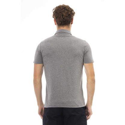 Baldinini Trend Grå Bomuld Polo Shirt til mænd