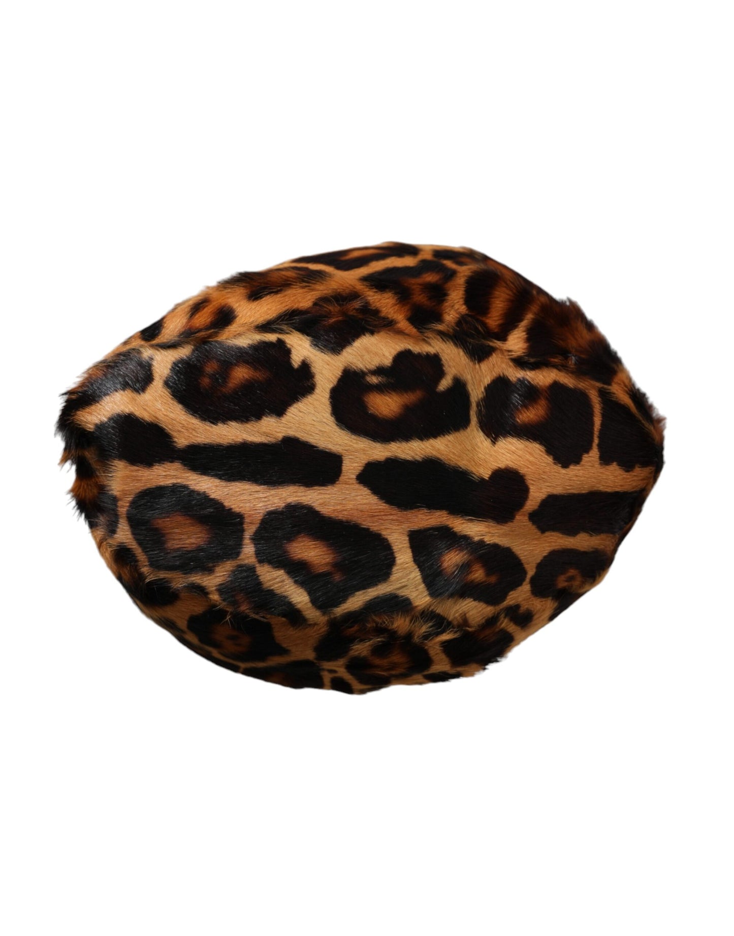 Dolce &amp; Gabbana Brun Leopard Pels Dame Bucket Hat