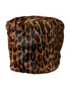 Dolce & Gabbana Brun Leopard Pels Dame Bucket Hat