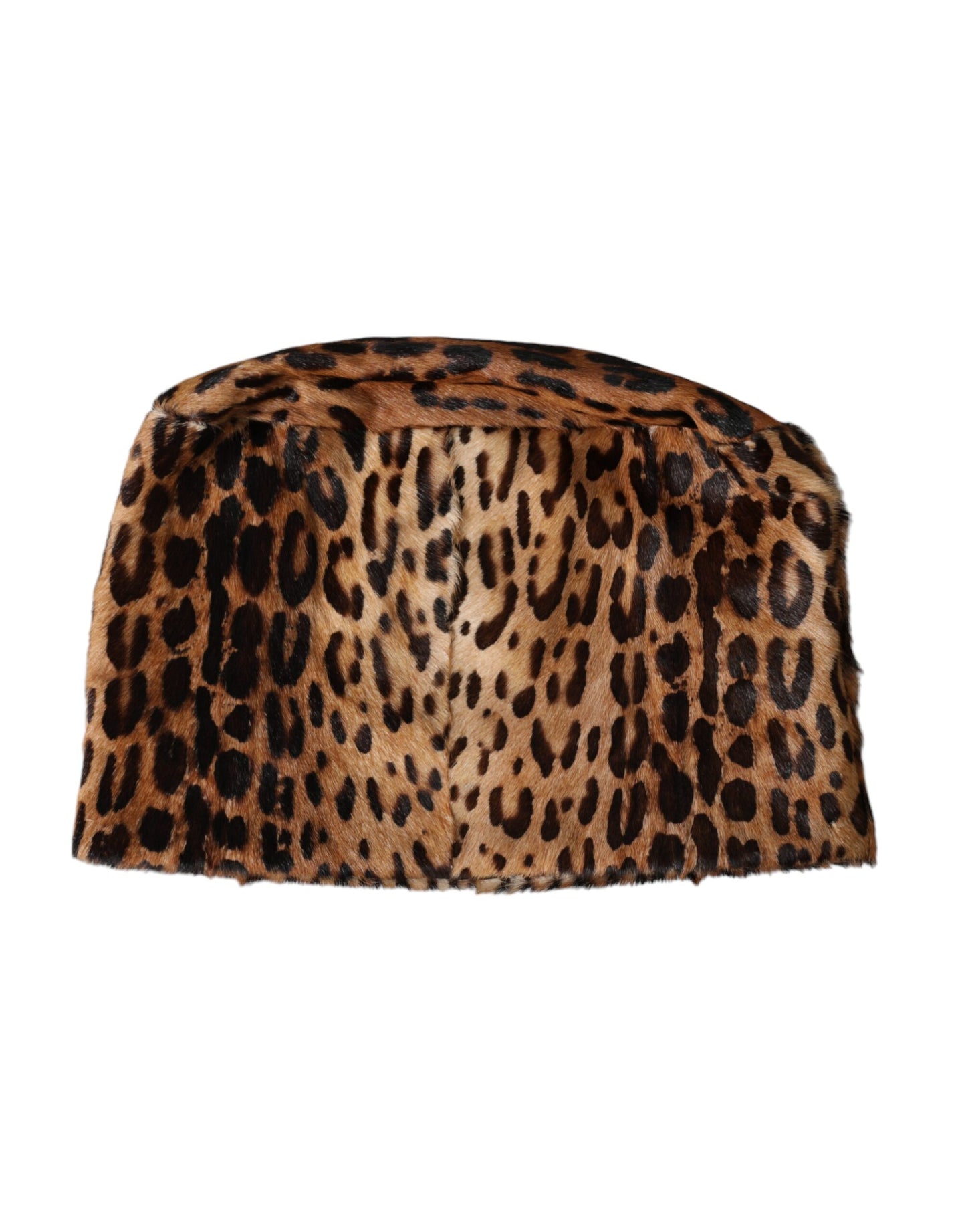 Dolce &amp; Gabbana Brun Leopard Pels Dame Bucket Hat