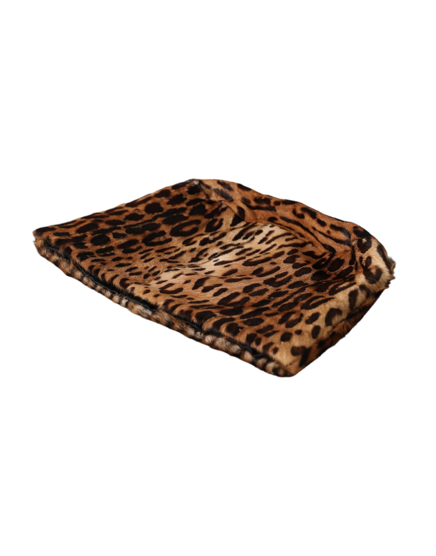 Dolce &amp; Gabbana Brun Leopard Pels Dame Bucket Hat