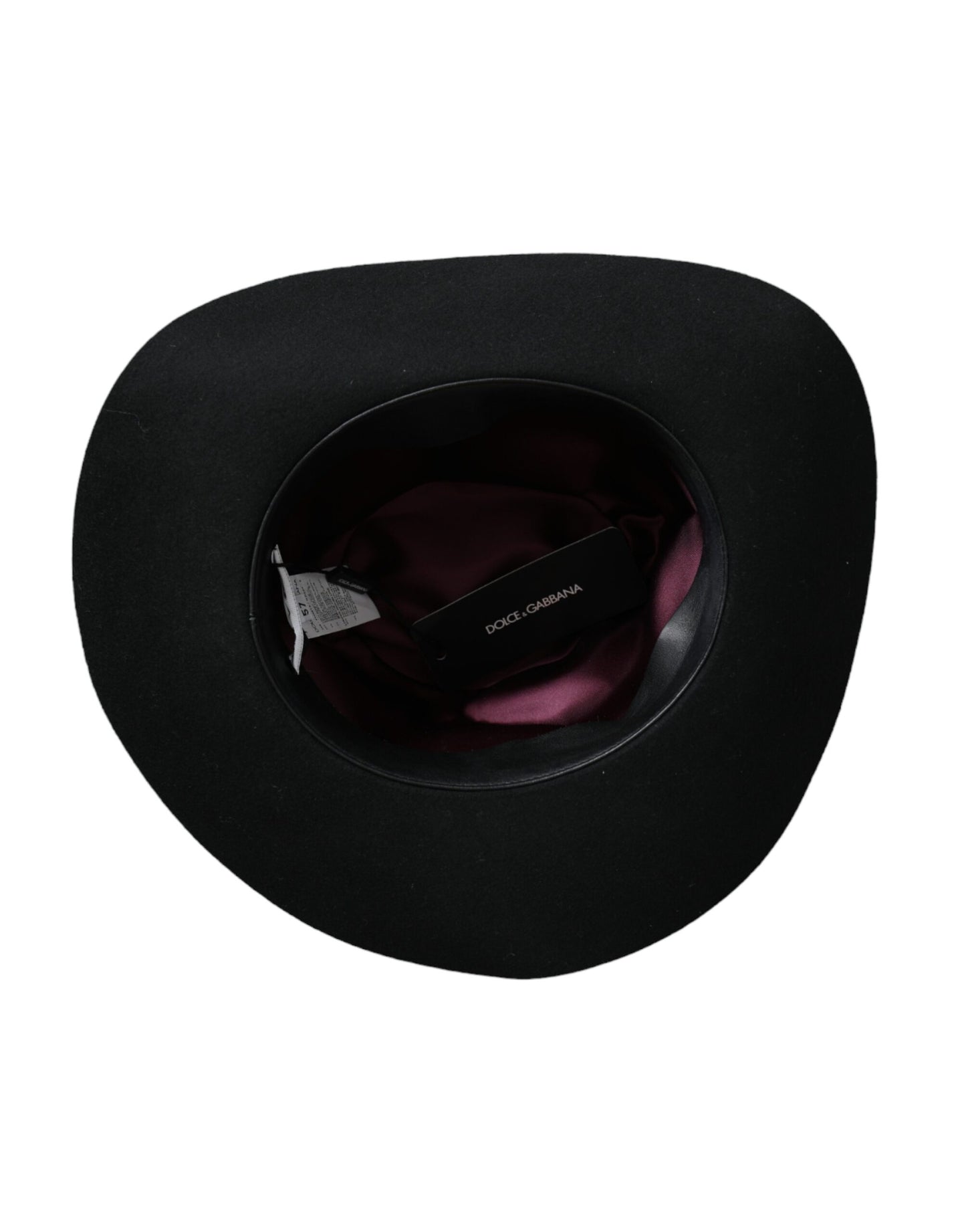 Dolce &amp; Gabbana Black Rabbit Fedora Trilby Damehat