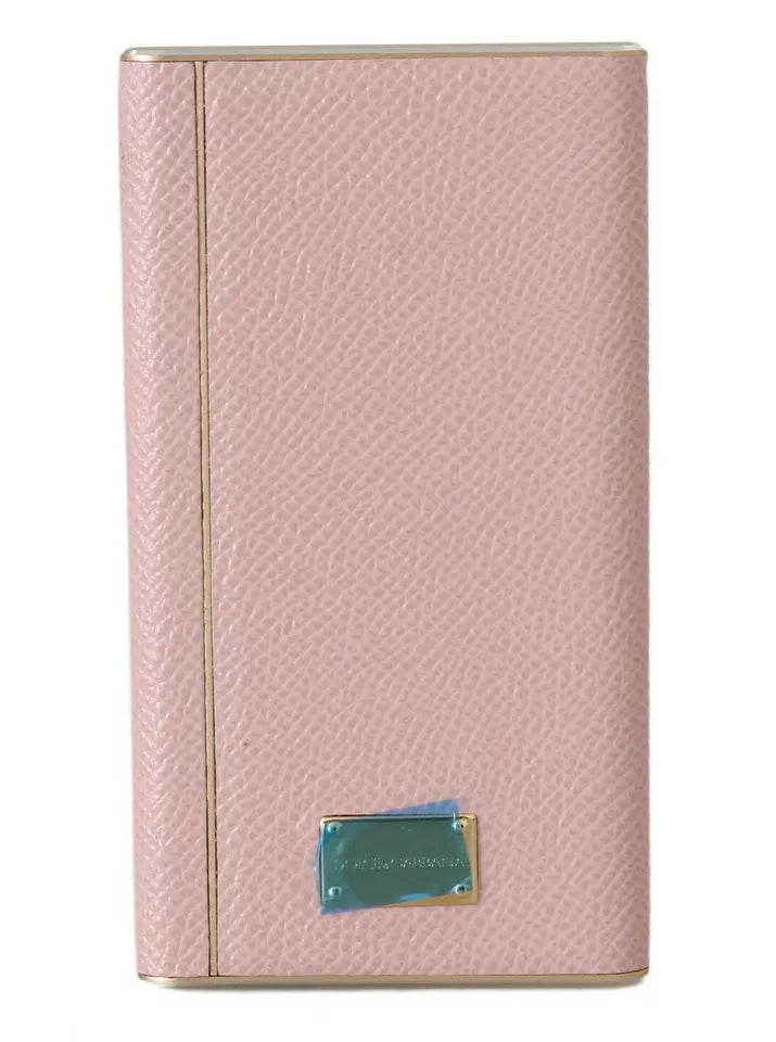 Dolce &amp; Gabbana Chic Pink Læder Power Bank