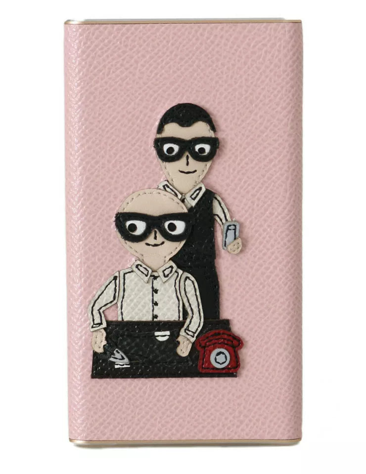 Dolce &amp; Gabbana Chic Pink Læder Power Bank