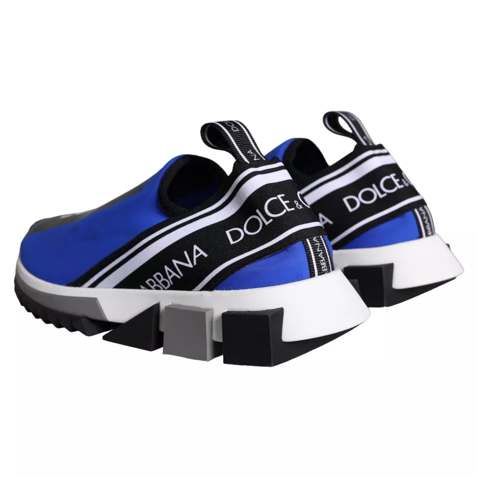 Dolce &amp; Gabbana Blå Logo Lave Sorrento Sneakers Sko