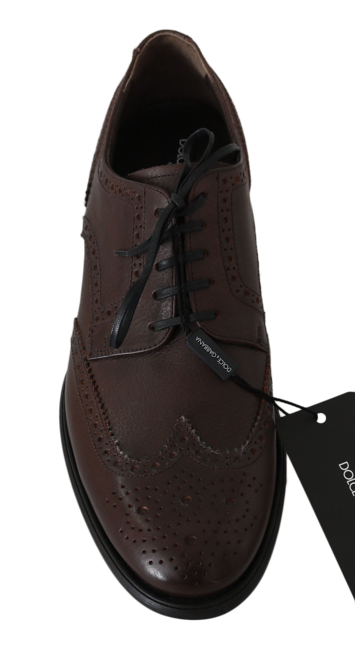 Dolce &amp; Gabbana Elegant brunt læder Derby Brogues