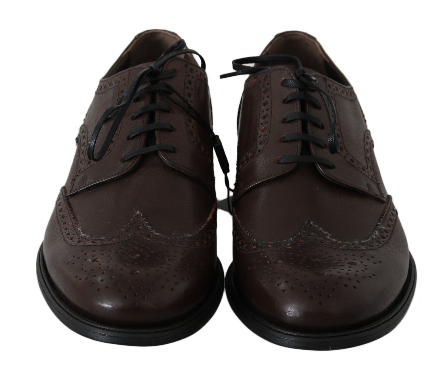 Dolce &amp; Gabbana Elegant brunt læder Derby Brogues