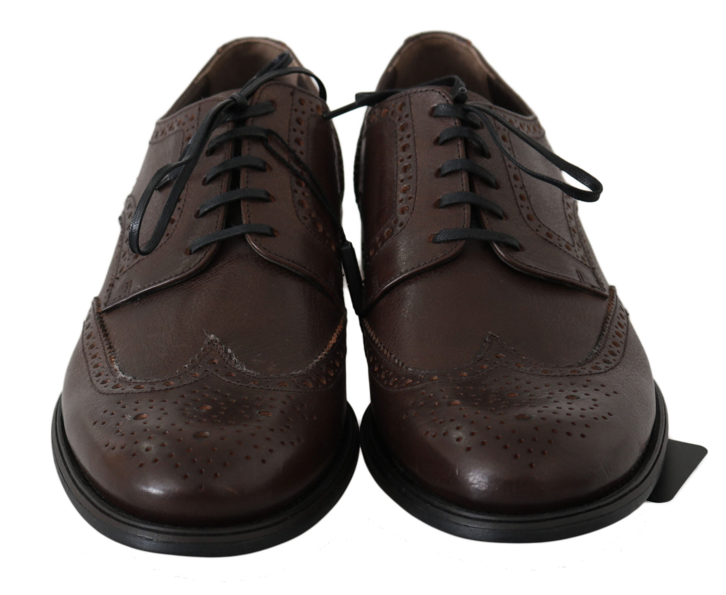 Dolce &amp; Gabbana Elegant brunt læder Derby Brogues