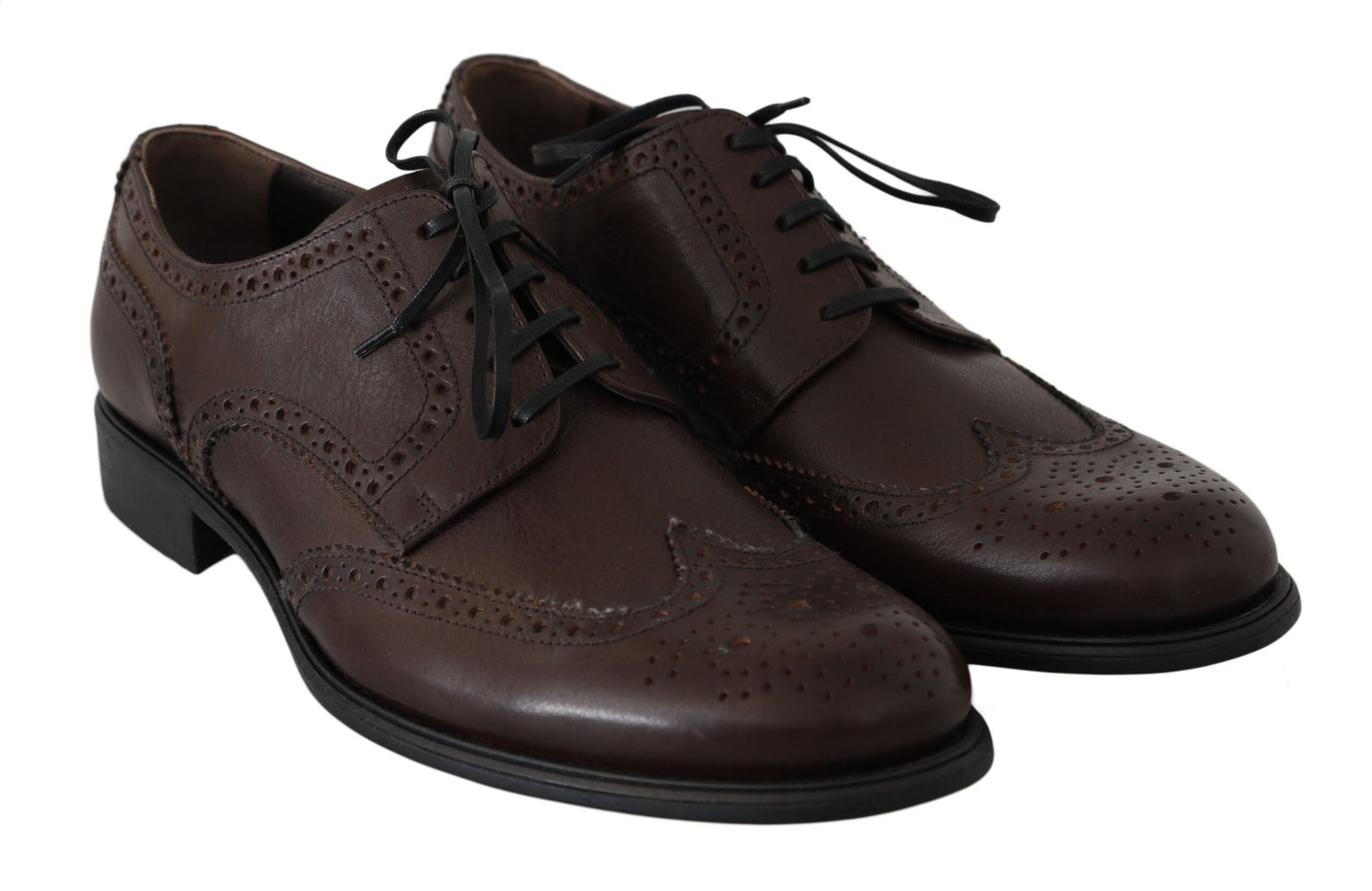 Dolce &amp; Gabbana Elegant brunt læder Derby Brogues