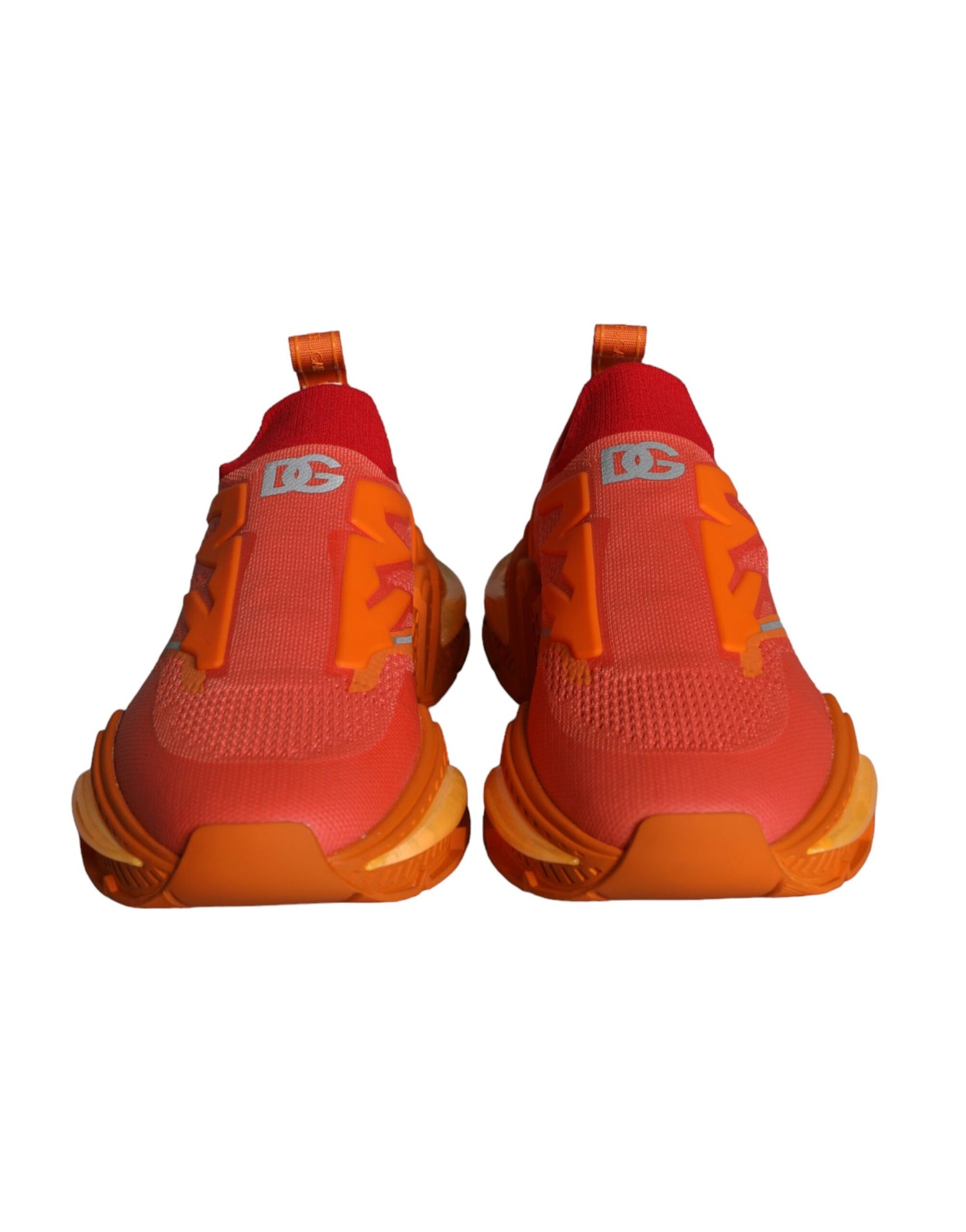 Dolce &amp; Gabbana Orange Airmaster Low Top Herre Sneakers Sko