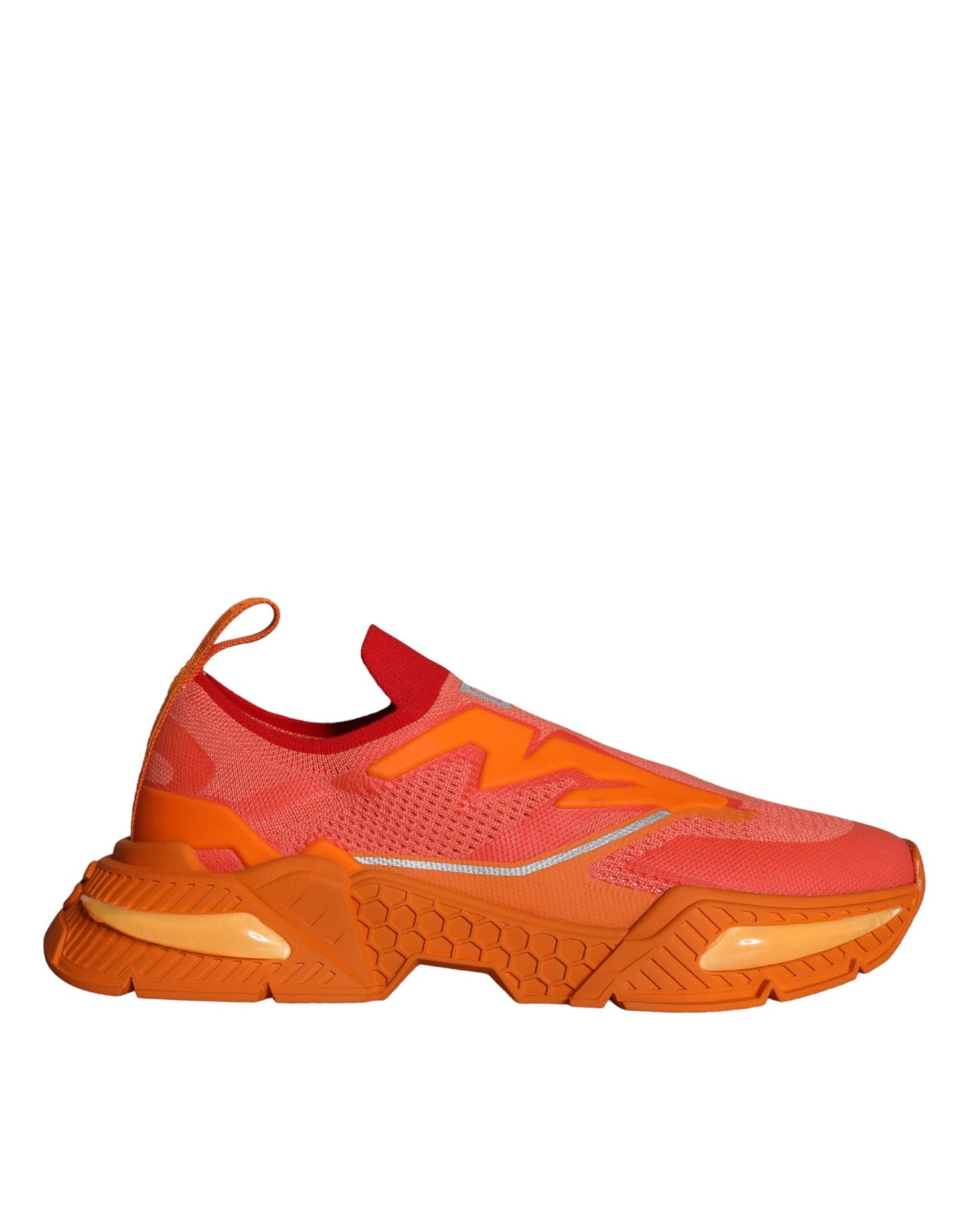 Dolce &amp; Gabbana Orange Airmaster Low Top Herre Sneakers Sko