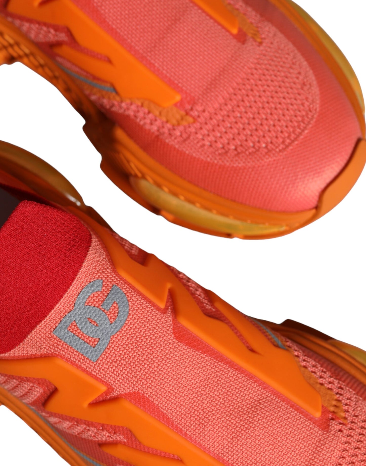 Dolce &amp; Gabbana Orange Airmaster Low Top Herre Sneakers Sko