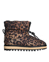 Dolce & Gabbana brune leopard-ankelstøvler, polstrede sko