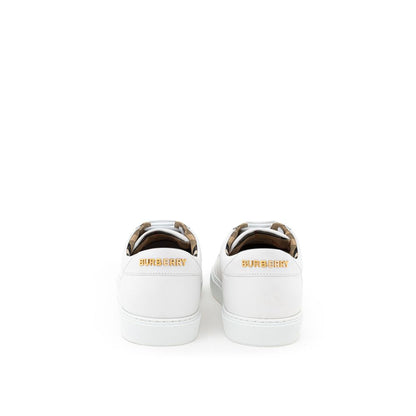 Burberry White Leather Sneaker