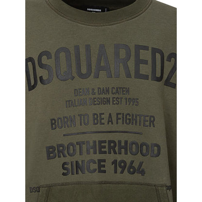 Dsquared² Green Cotton Sweater