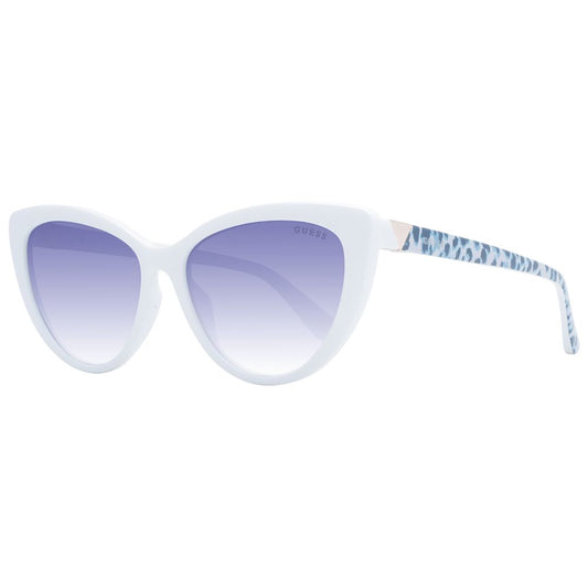 Guess White Unisex Sunglasses