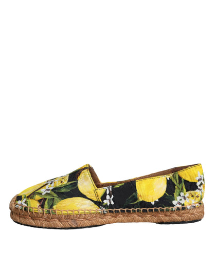 Dolce &amp; Gabbana Flerfarvede Citron Slip On Espadriller Sko