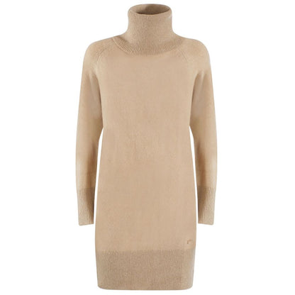 Yes Zee Beige Viskose Kjole