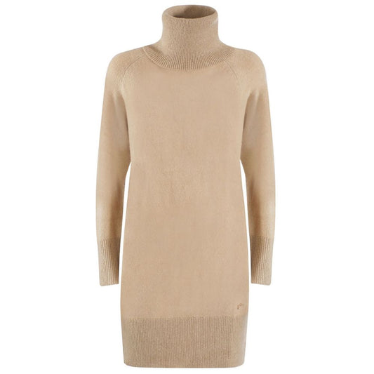 Yes Zee Beige Viscose Kjole