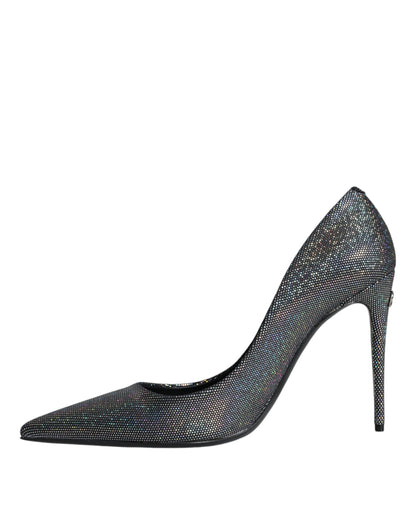 Dolce &amp; Gabbana Flerfarvede Strass Læder Hæle Pumps Sko