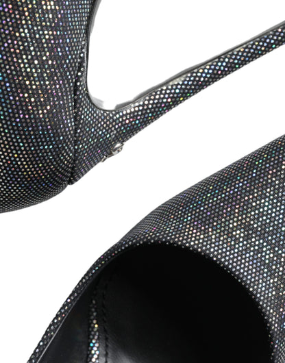 Dolce &amp; Gabbana Flerfarvede Strass Læder Hæle Pumps Sko